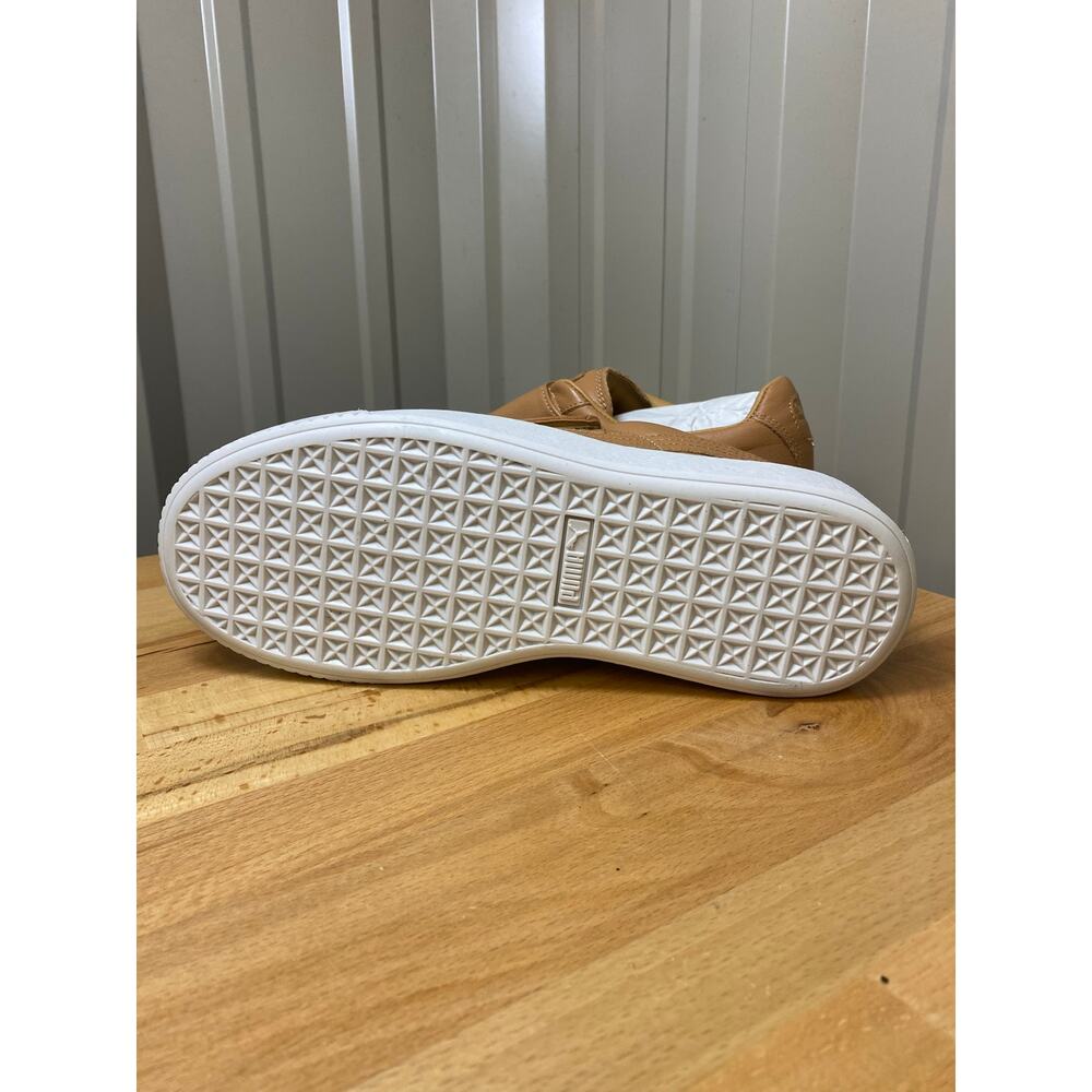 Puma Basket Platform Strap Women’s Apple Cinnamon Tan Leather Size 9 New! - Picture 8 of 8